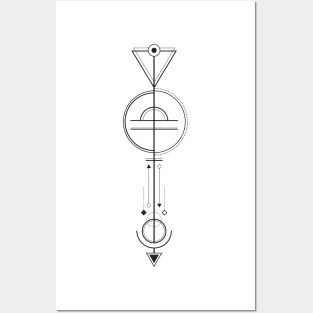 Libra Arrow - Geometric Astrology Posters and Art